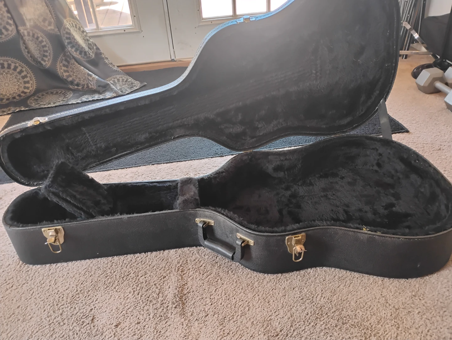 Black Acoustic Guitar Hard Case - photo 5