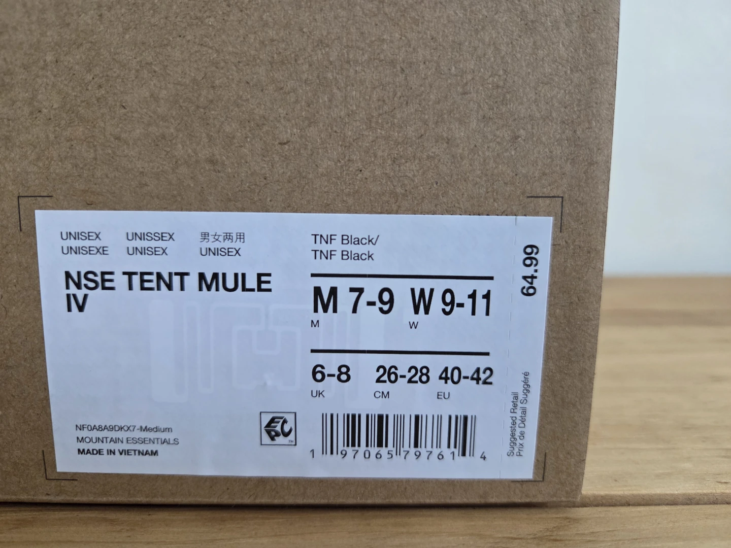The North Face NSE IV Tent Mules Black Unisex - M 7-9 W 9-11 - photo 4