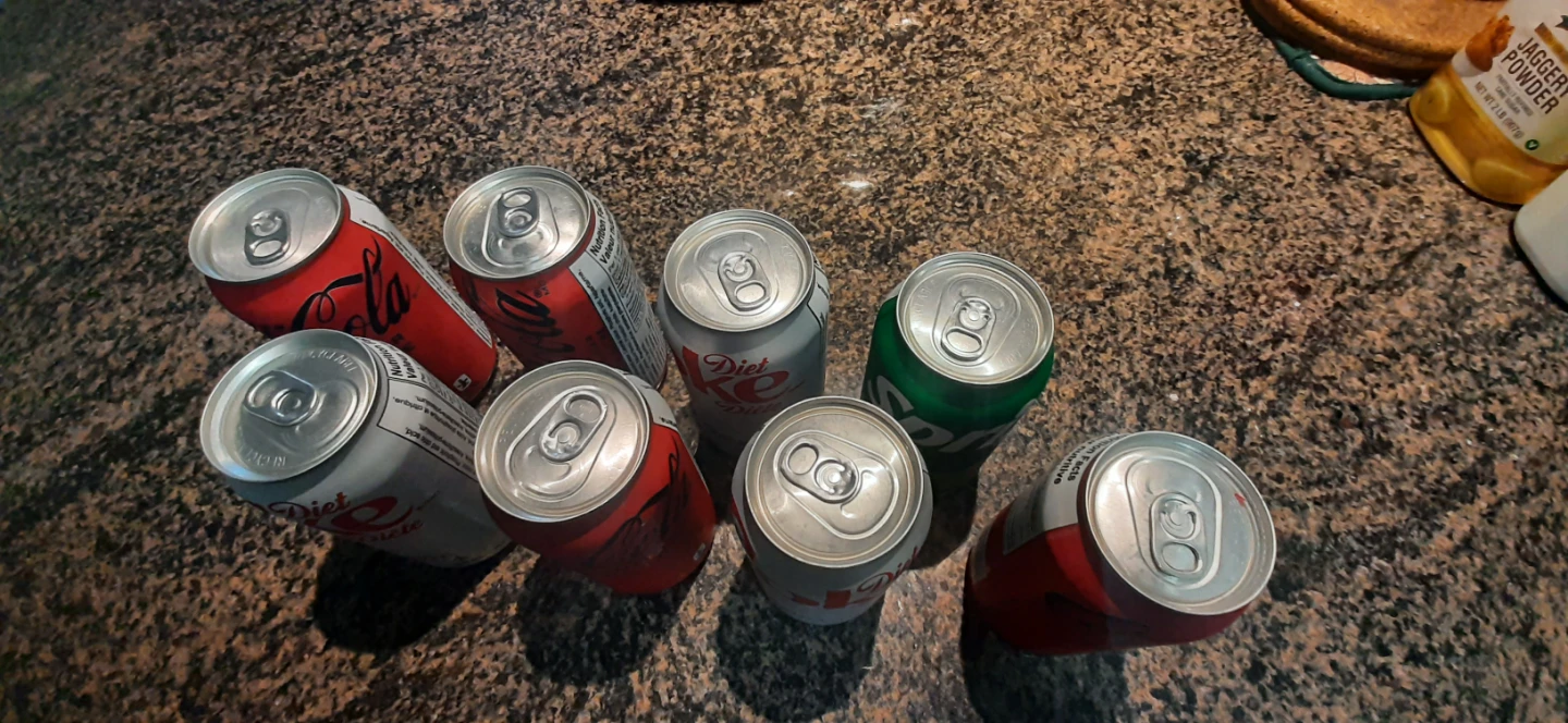 Diet Coke, cocacola & sprite