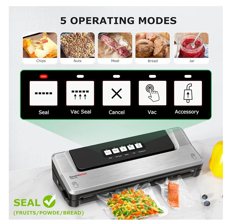 Bonsenkitchen Vacuum Sealing Machine - photo 2
