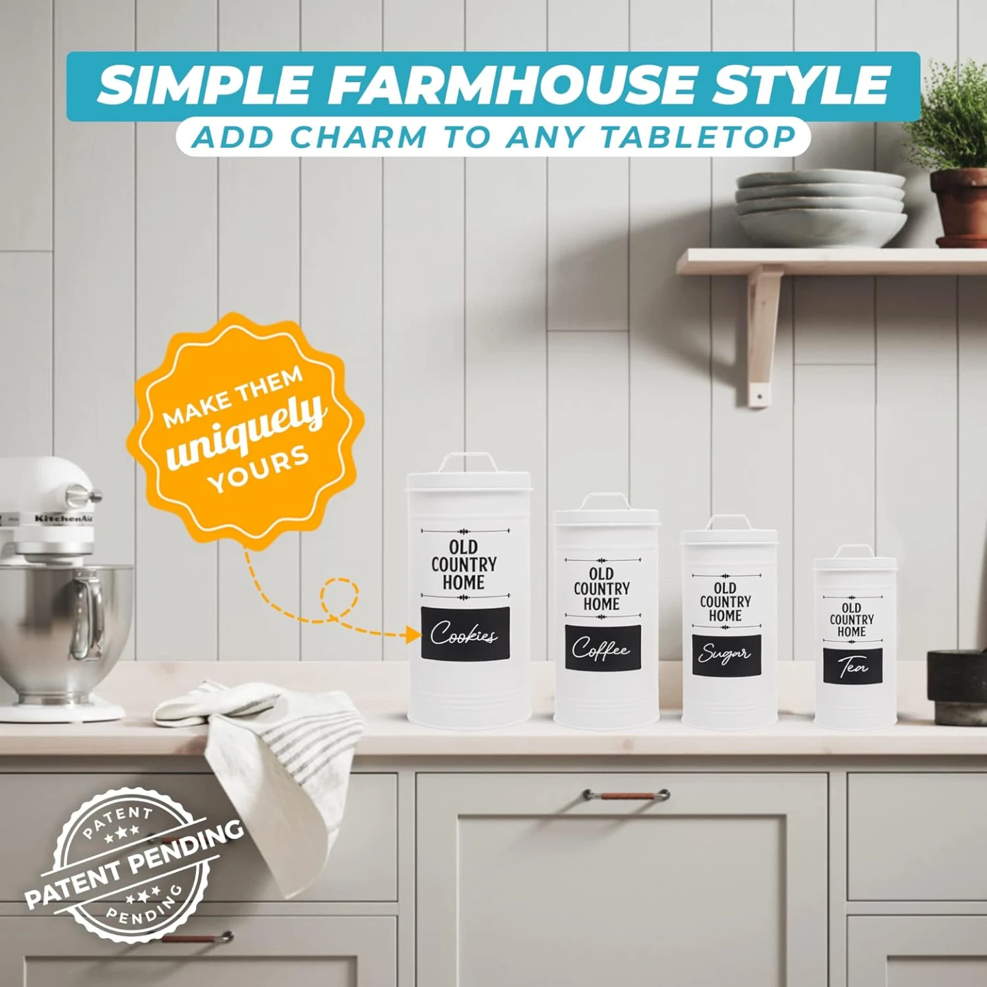 Old Country Home Farmhouse Canister Set (Set of 4) - photo 3