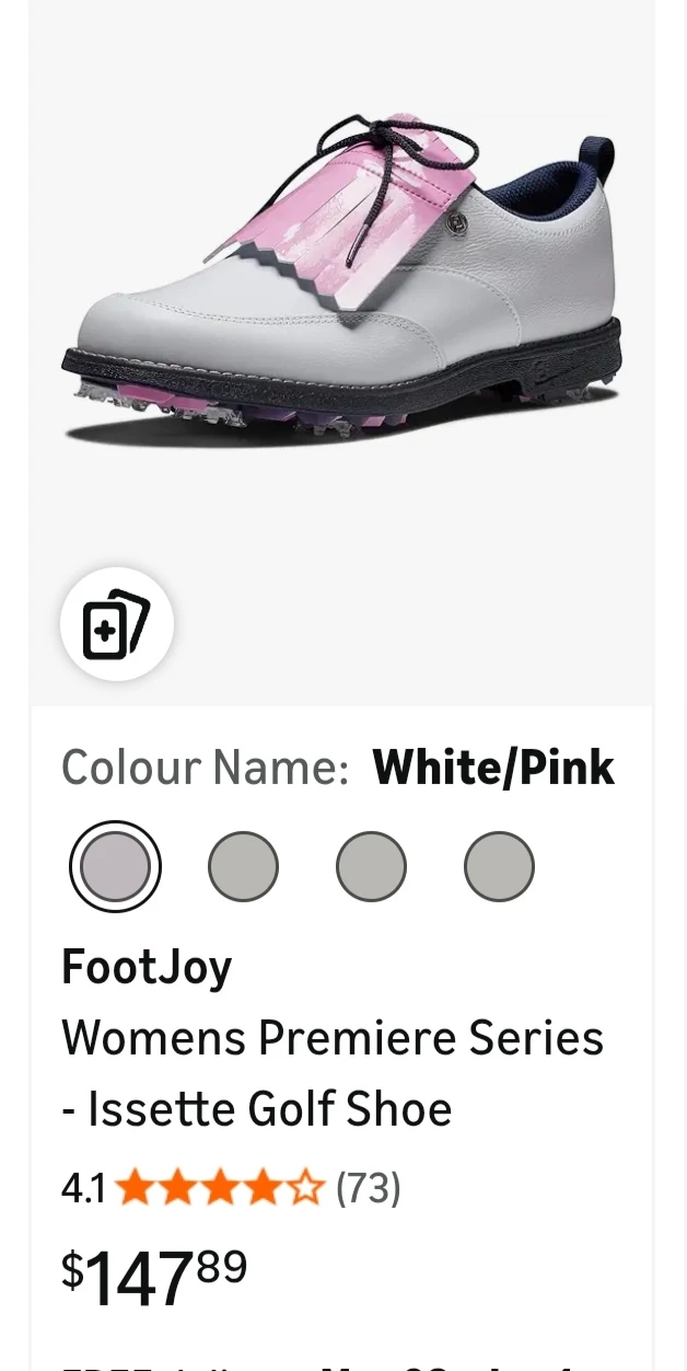 FootJoy Womens Premiere Series #8 - Issette Golf Shoe White/Pink - photo 4