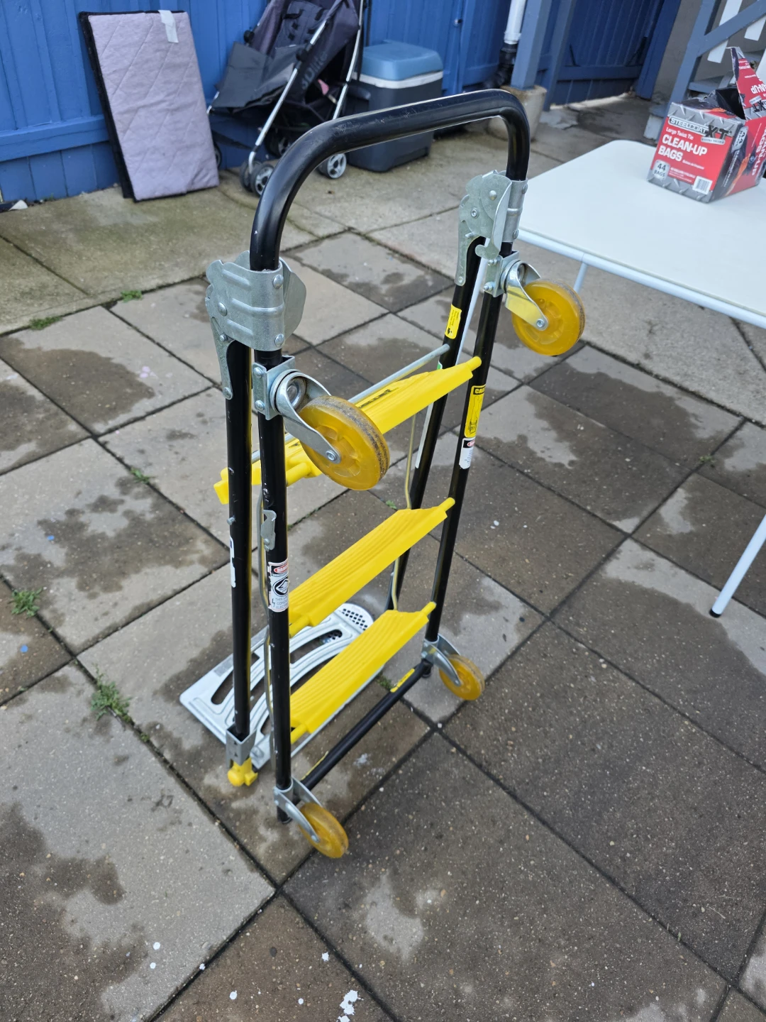 TOTAL TROLLEY Folding Hand Truck Dolly - Yellow