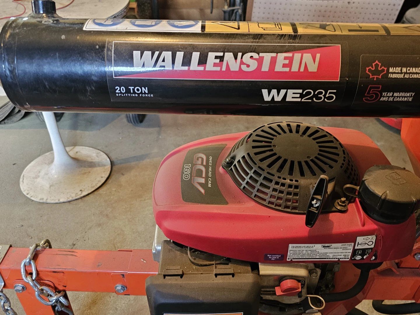 Wallenstein WE235 20 Ton Log Splitter - photo 2
