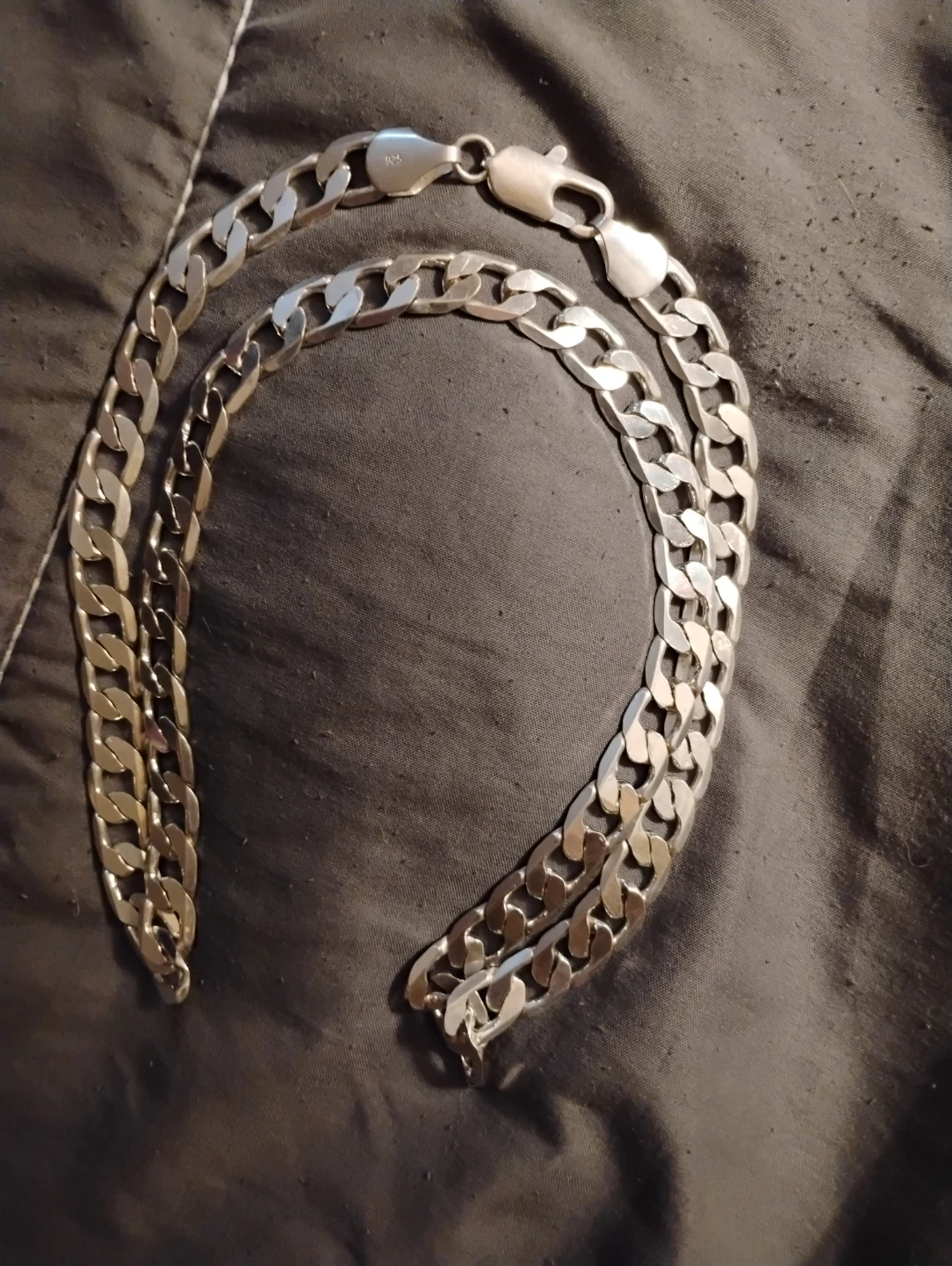 Sterling Silver Curb Chain Necklace