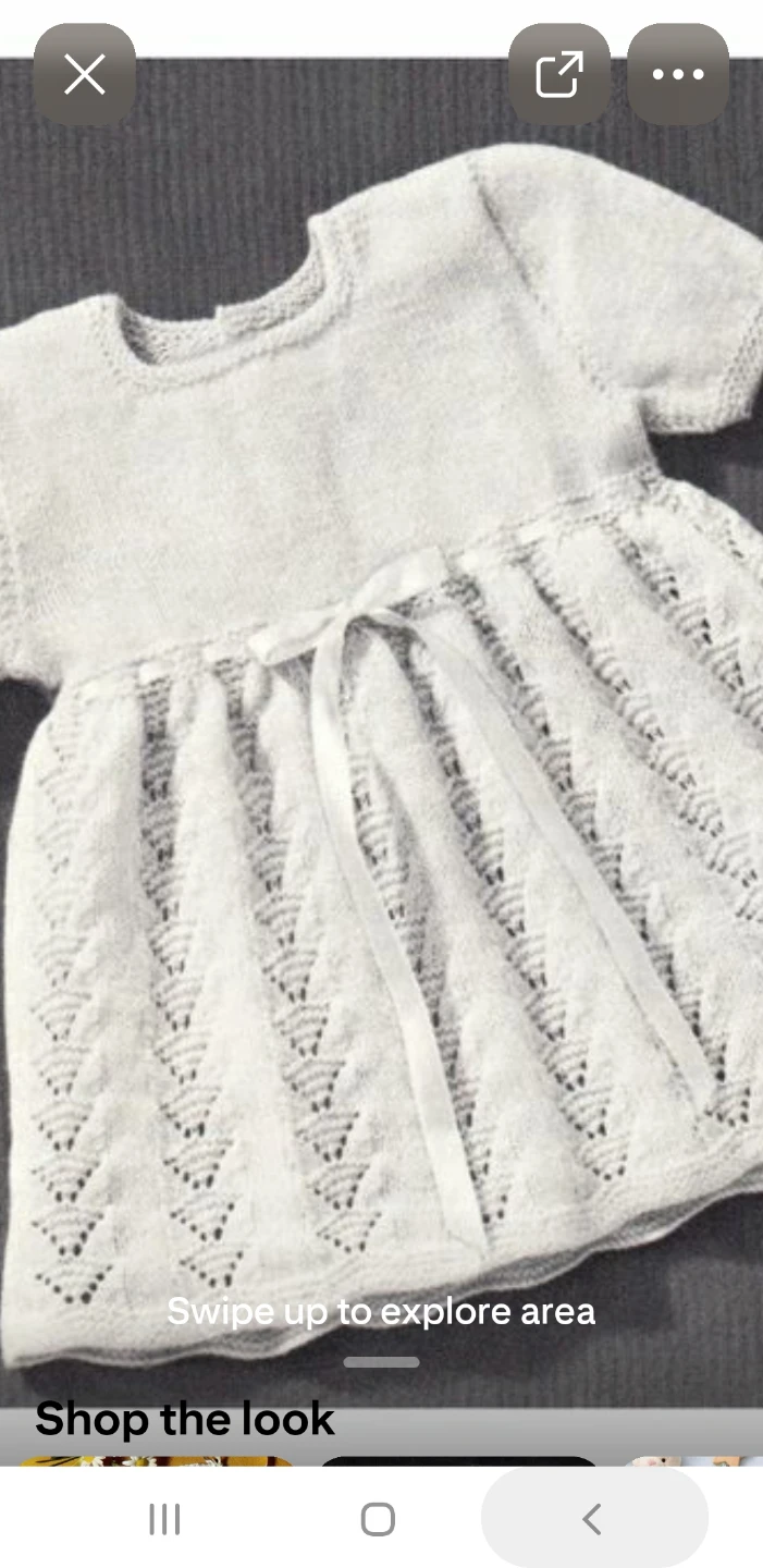 Vintage Knitting Pattern for Baby christening gowns - photo 2