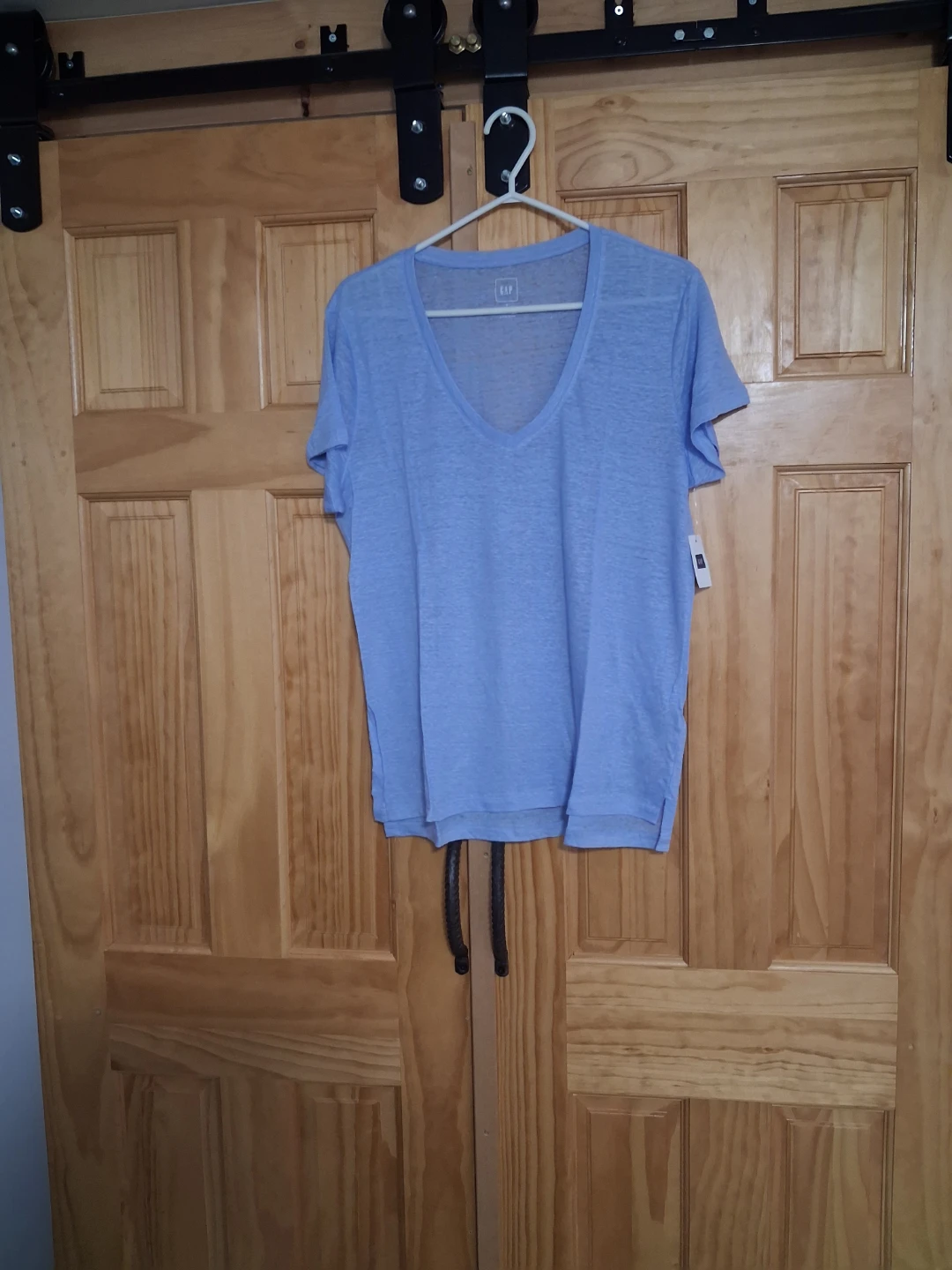 GAP Light Blue V-Neck T-Shirt