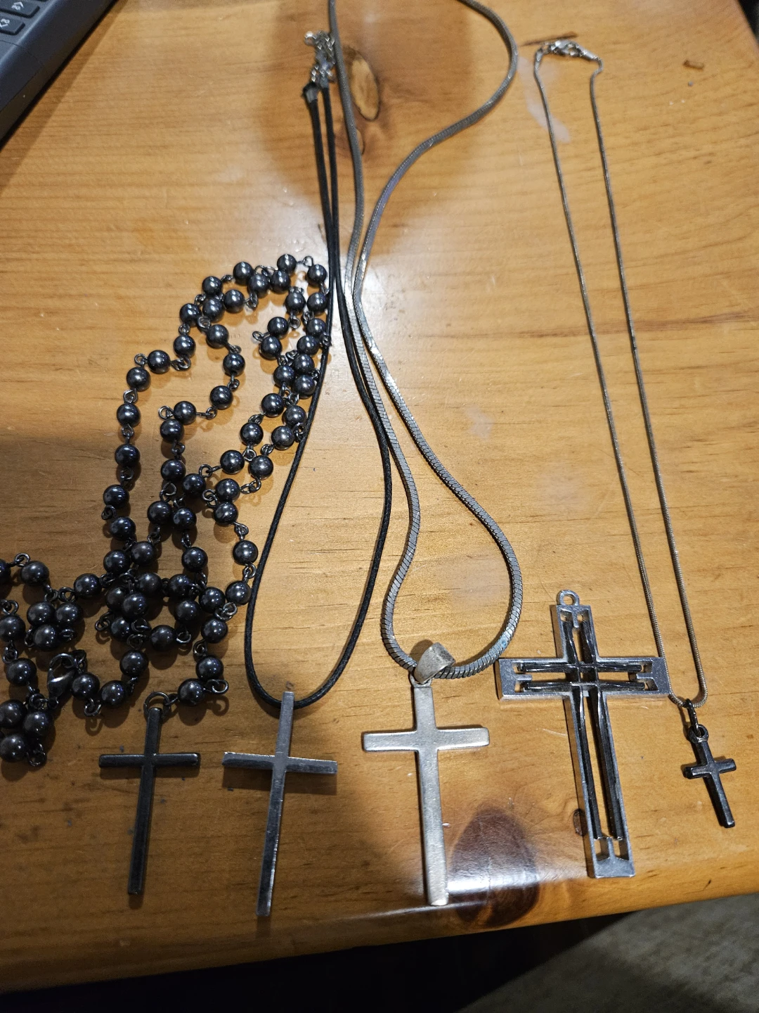 Cross Necklaces and Rosary Beads
