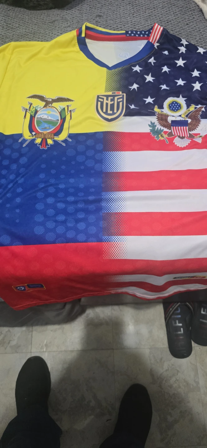 Soccer Jersey - Ecuador / USA Flag Design