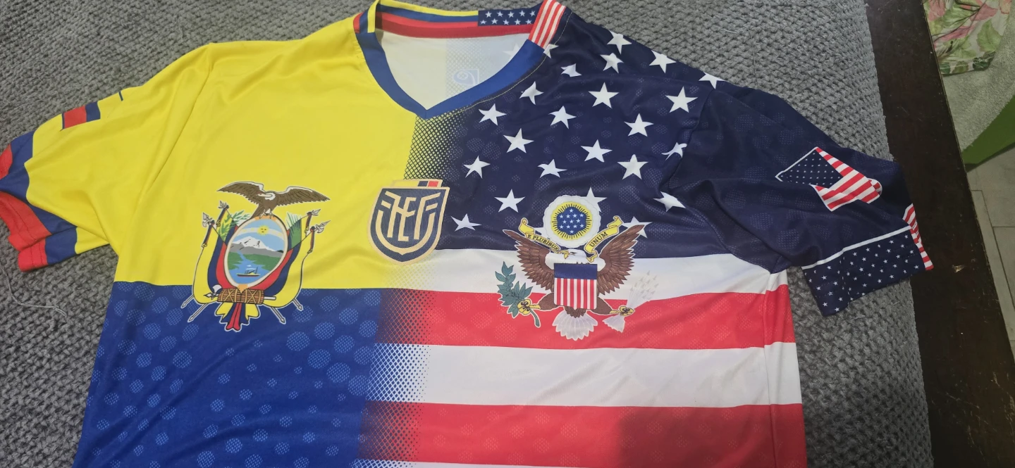 Soccer Jersey - Ecuador / USA Flag Design - photo 2