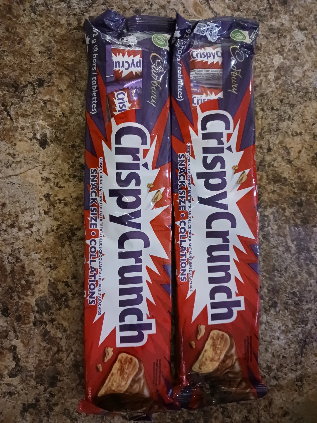 Cadbury Crispy Crunch Snack Size Bars (2 pack)