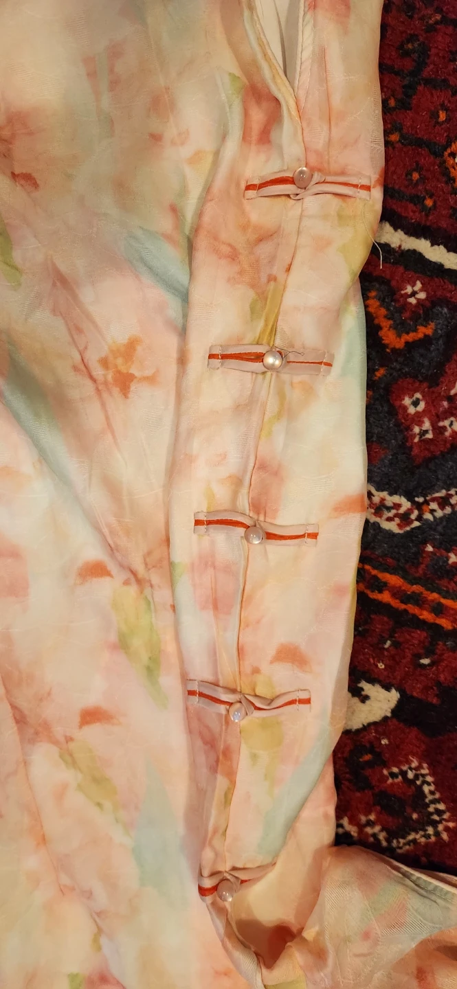 Floral Cheongsam Dress - Size M - photo 3