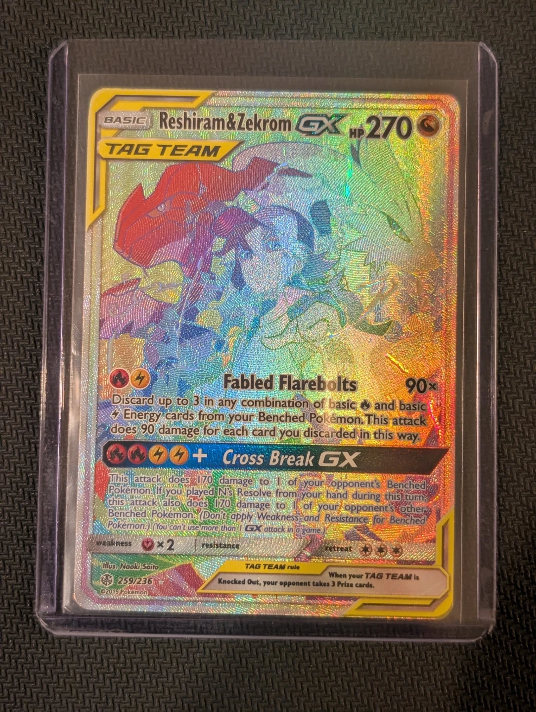 Reshiram & Zekrom GX Secret Rare 259/236 - Pokemon - photo 5