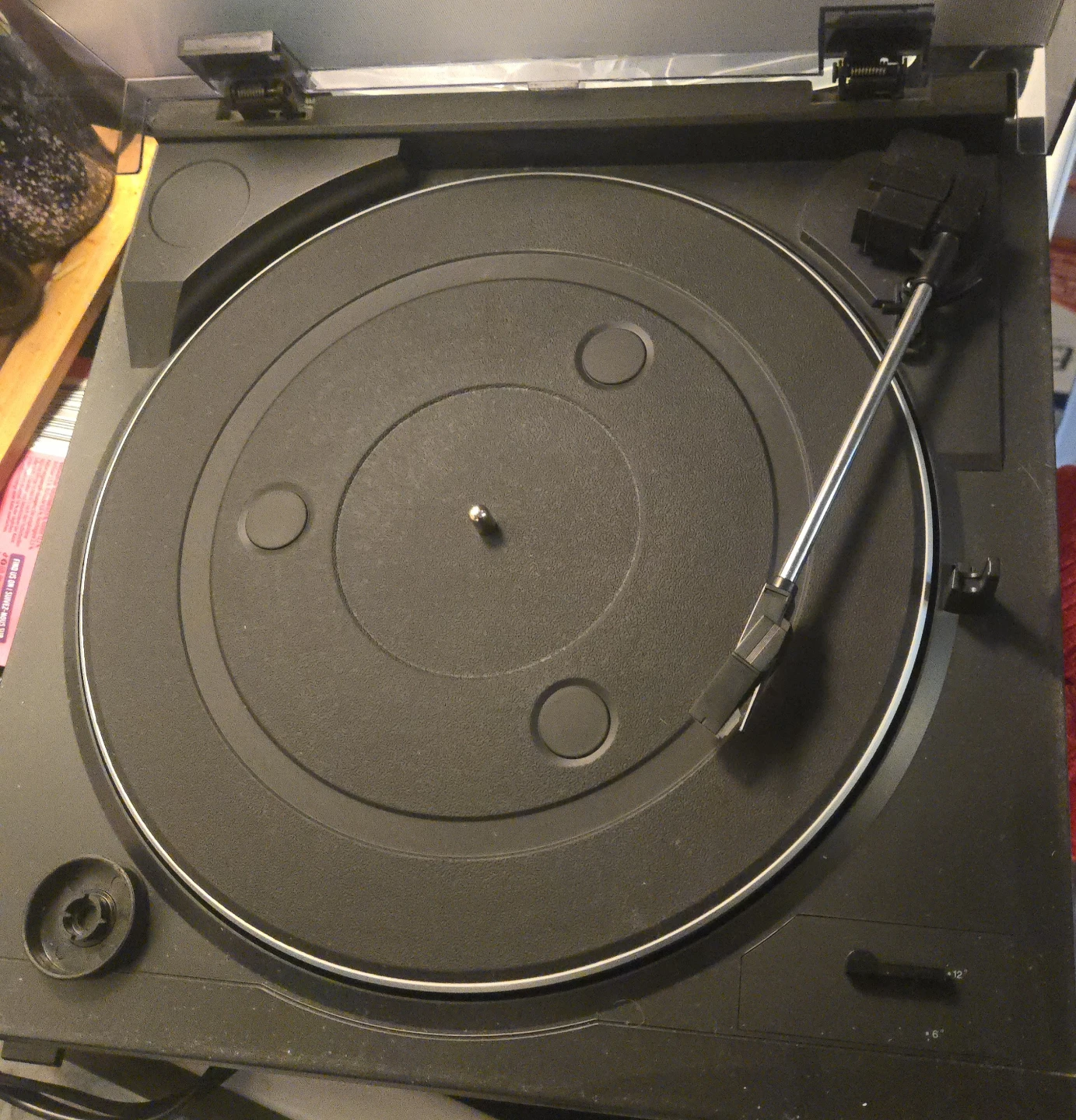 Black Turntable Record Player