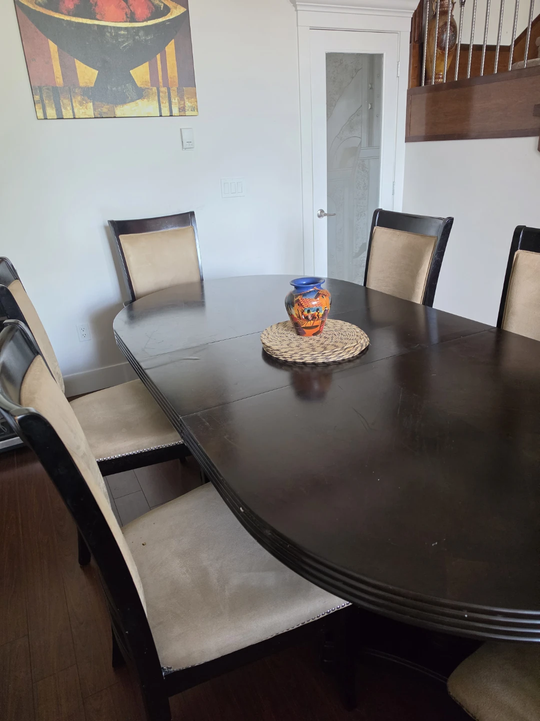 Dining Table Set with 6 Chairs – Expandable!