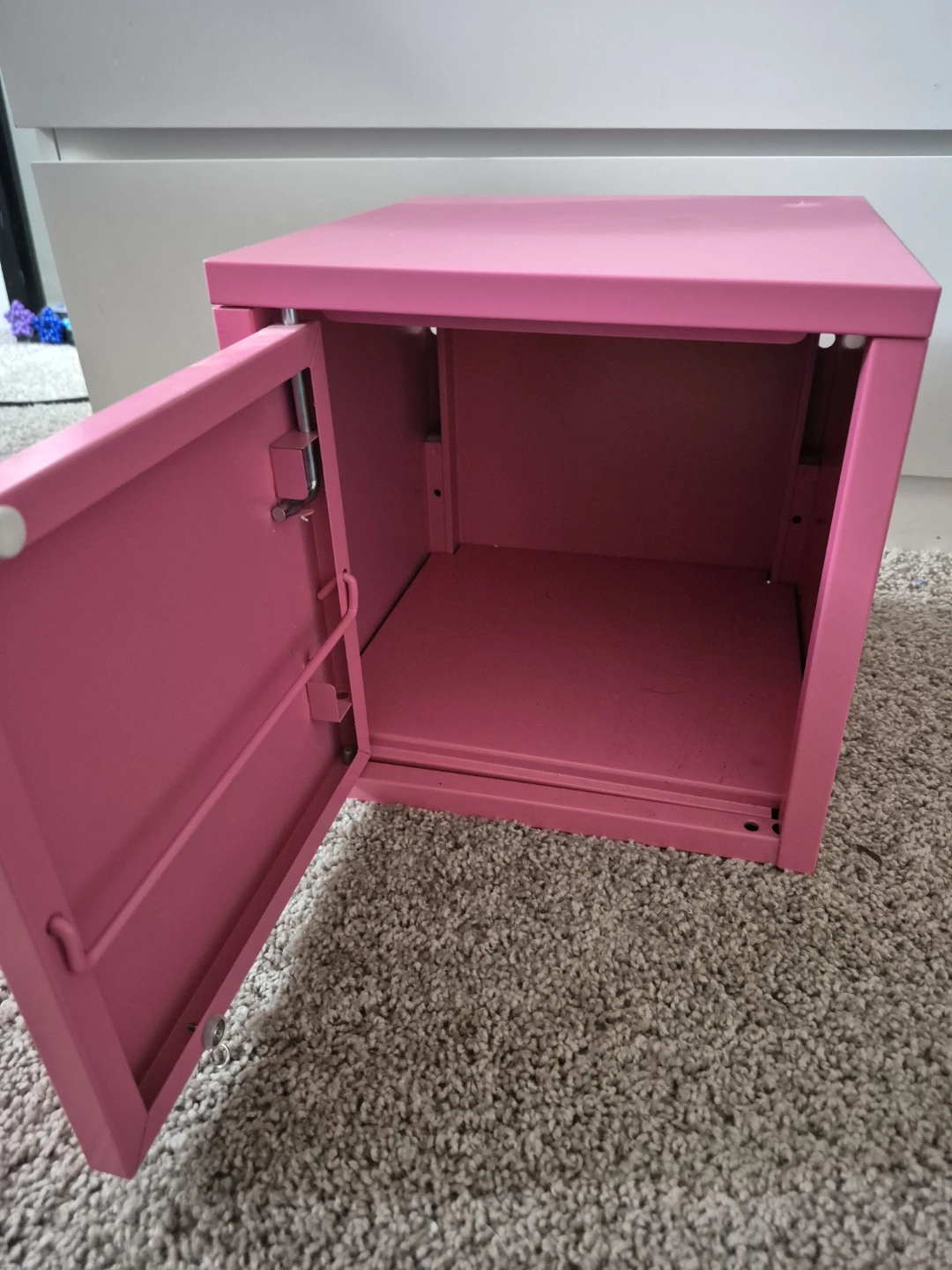 IKEA LIXHULT Metal Pink Storage Cabinet and  2 storage - photo 3