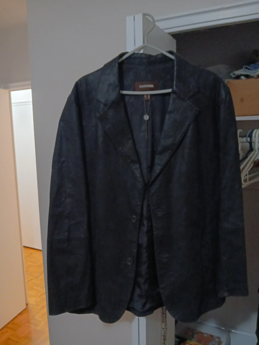 Danier Black Leather Blazer Jacket