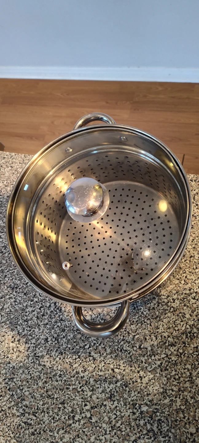 Stainless Steel Steamer Pot with Lid - photo 2