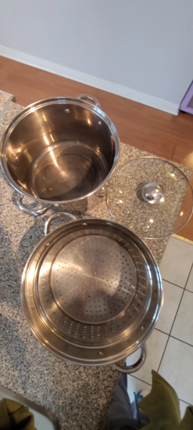 Stainless Steel Steamer Pot with Lid - photo 5
