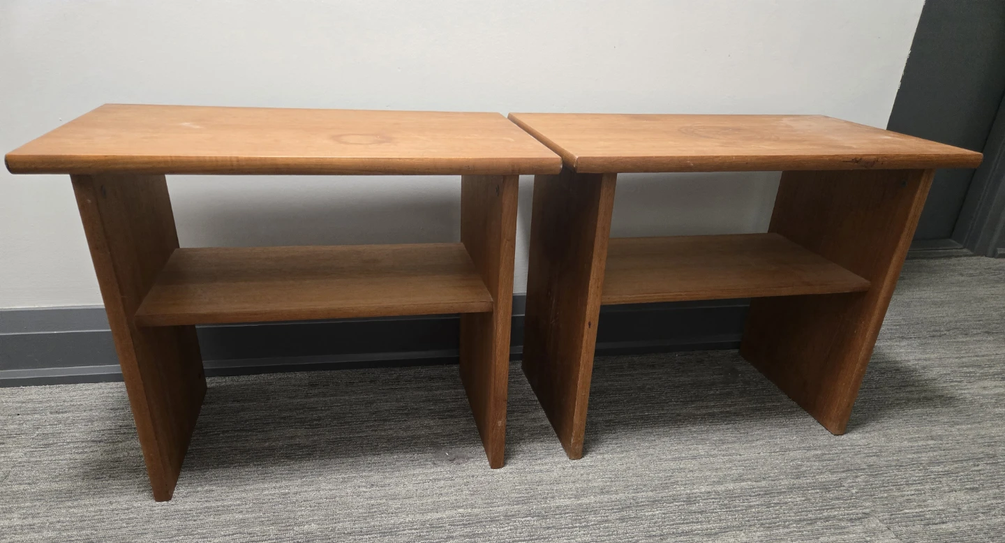 Wooden Side Tables - Set of 2