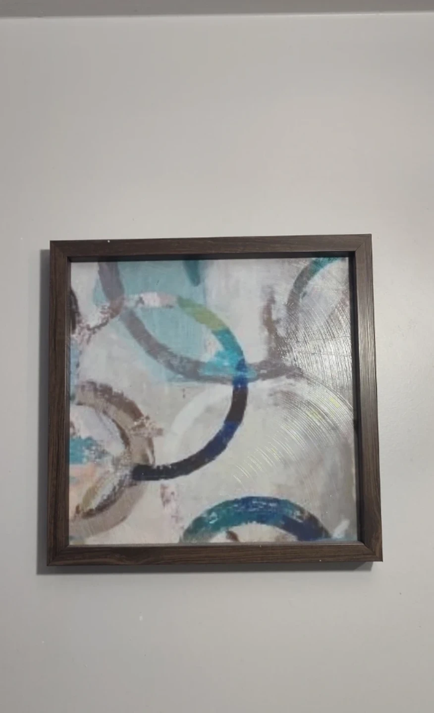 Framed Abstract Circle Art