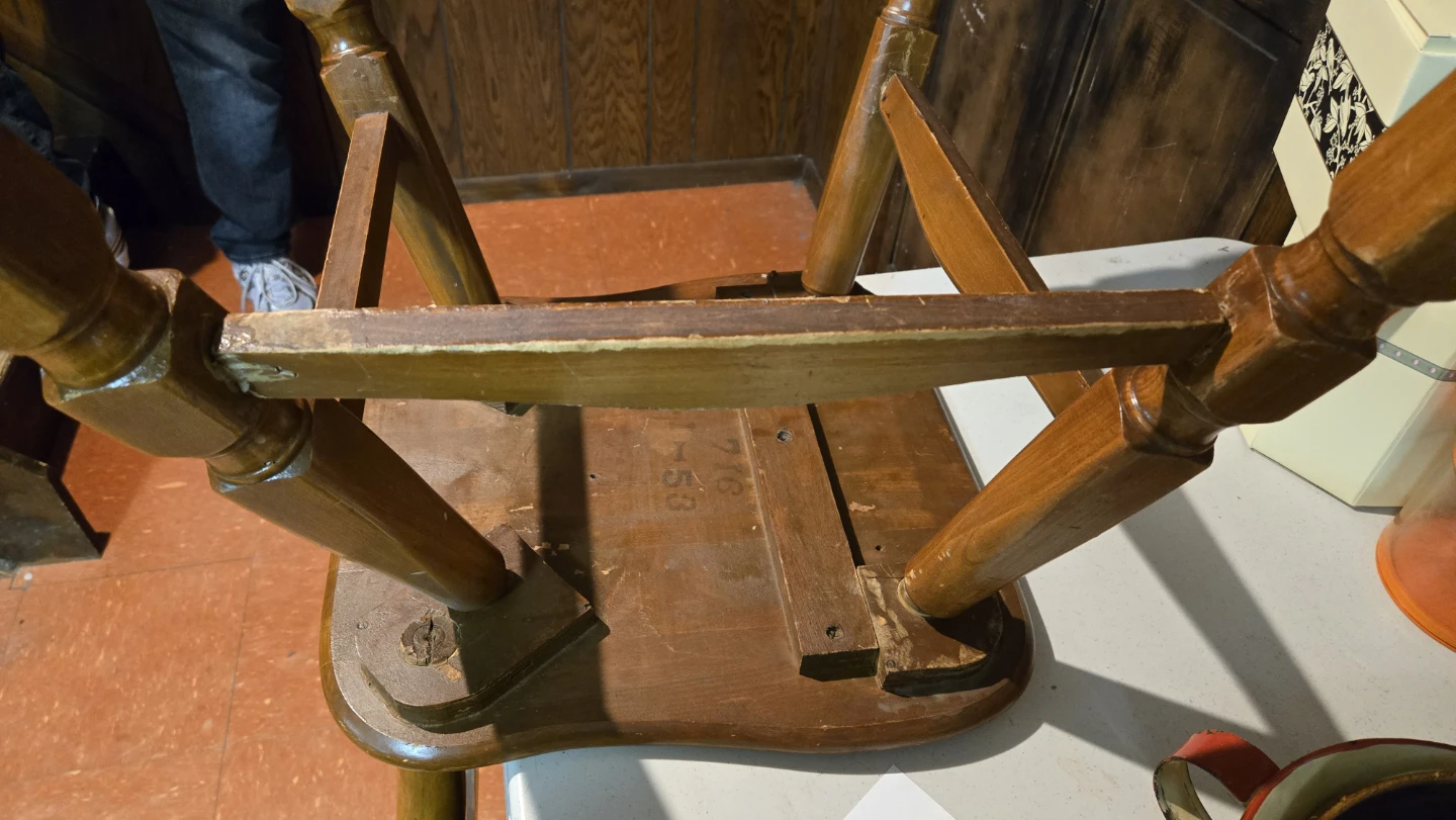 Vintage Maple Mirror & Chair - photo 5