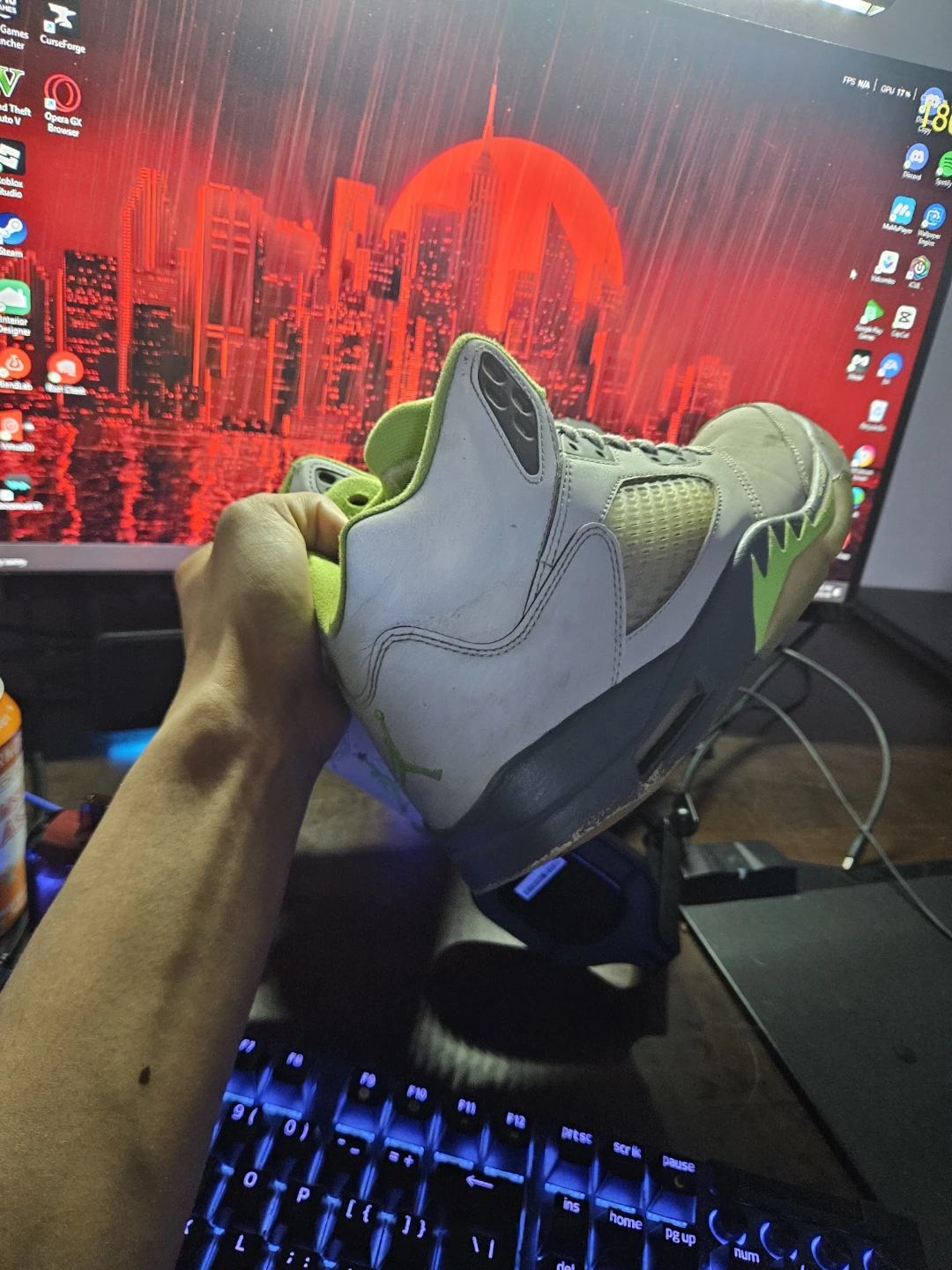 Air Jordan "Green Bean" 5s