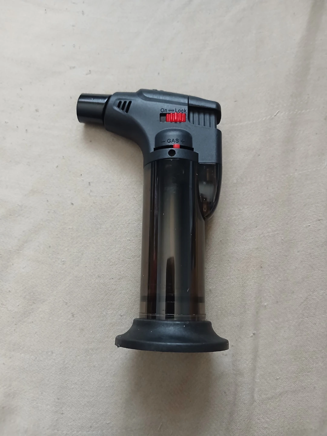 Black Butane Torch With Stand & Cleaning Brush - photo 2
