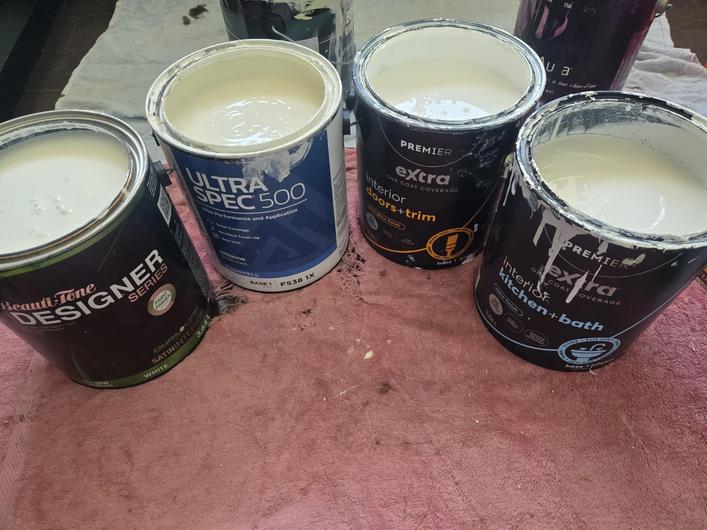 Assorted Wall Paints, Wood Finish and Vinyl Adhesive - photo 2