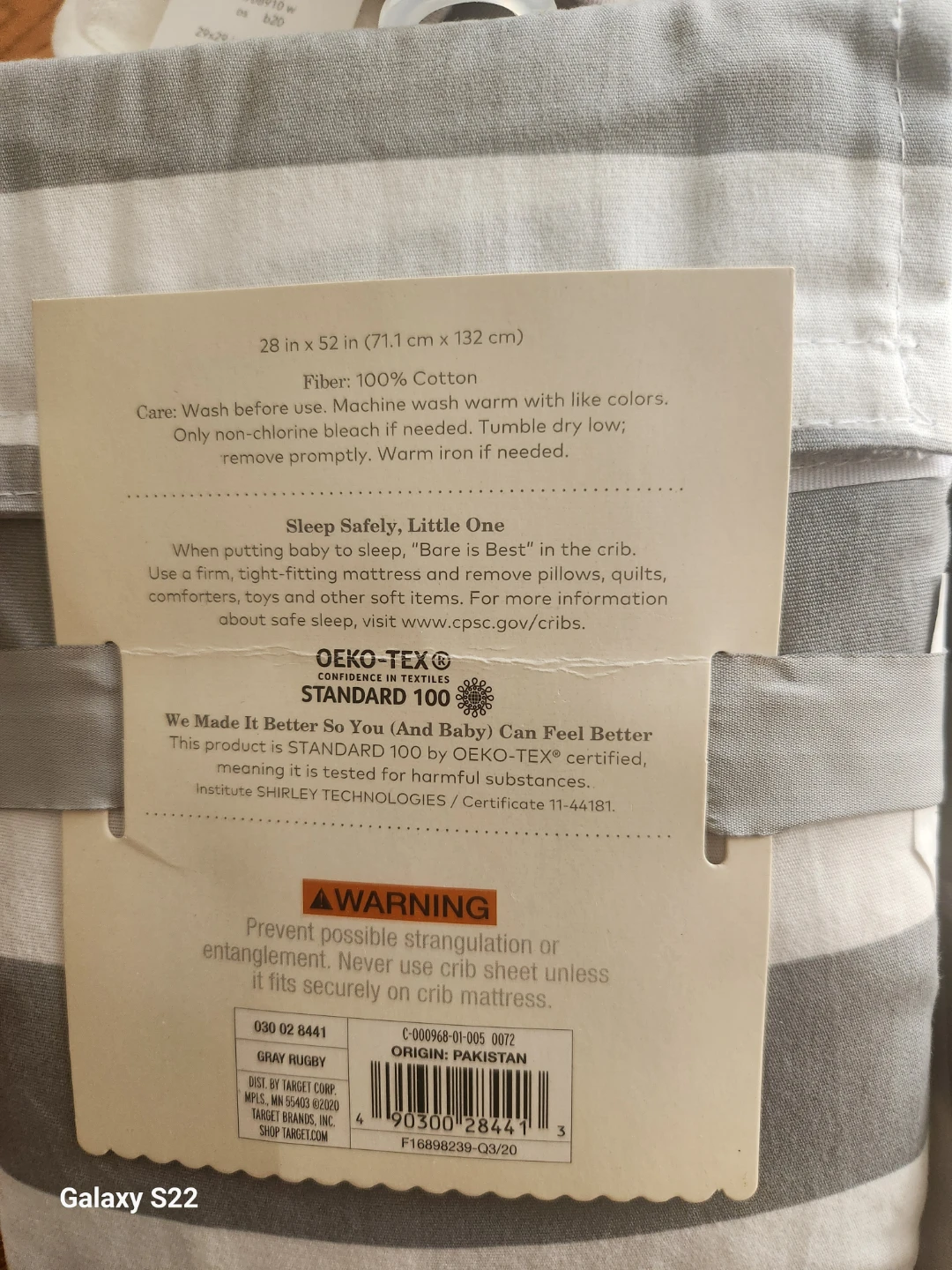 Cloud Island Crib Sheets & Swaddles - Gray Birch & Turtle Print - photo 2