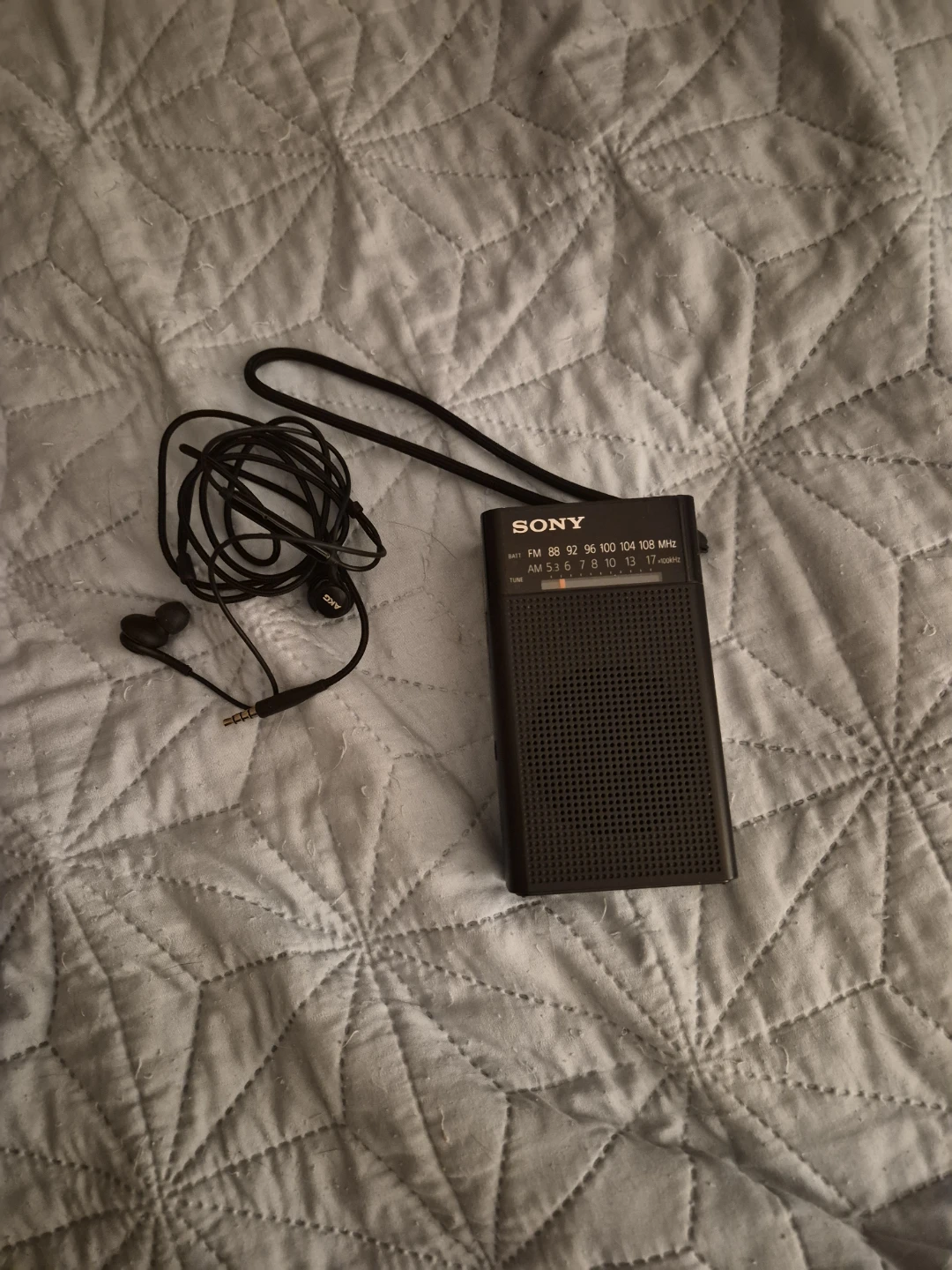 Sony Portable AM/FM Radio with Earbuds