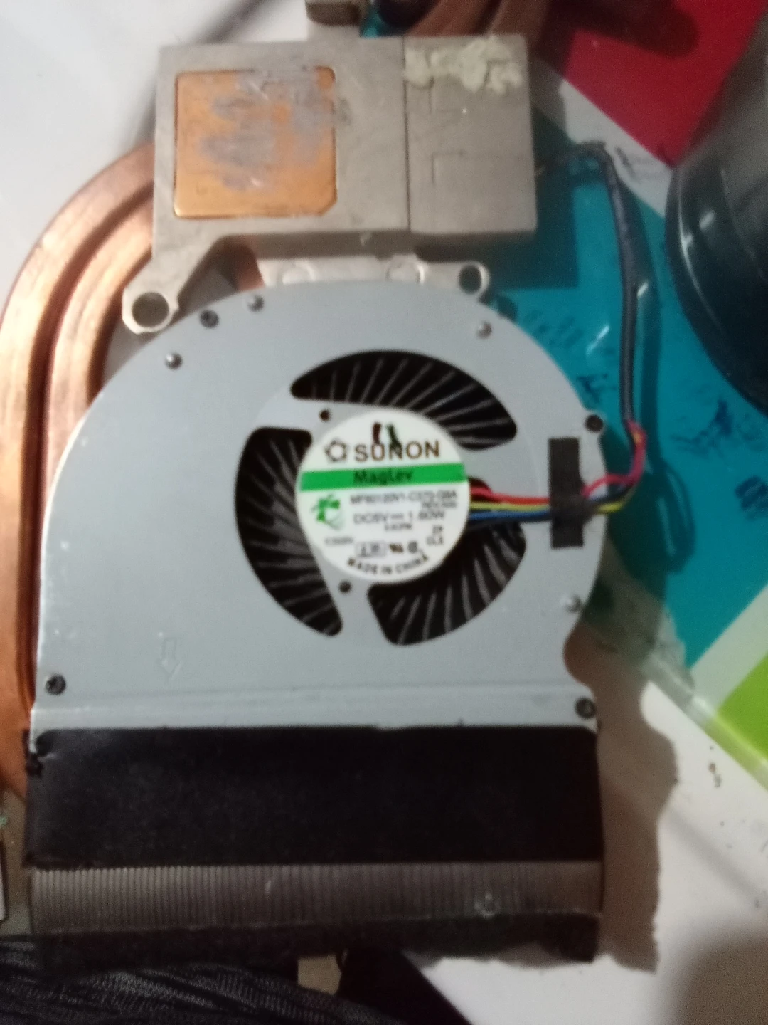 Laptop CPU GPU Fan and Heatsink Assembly