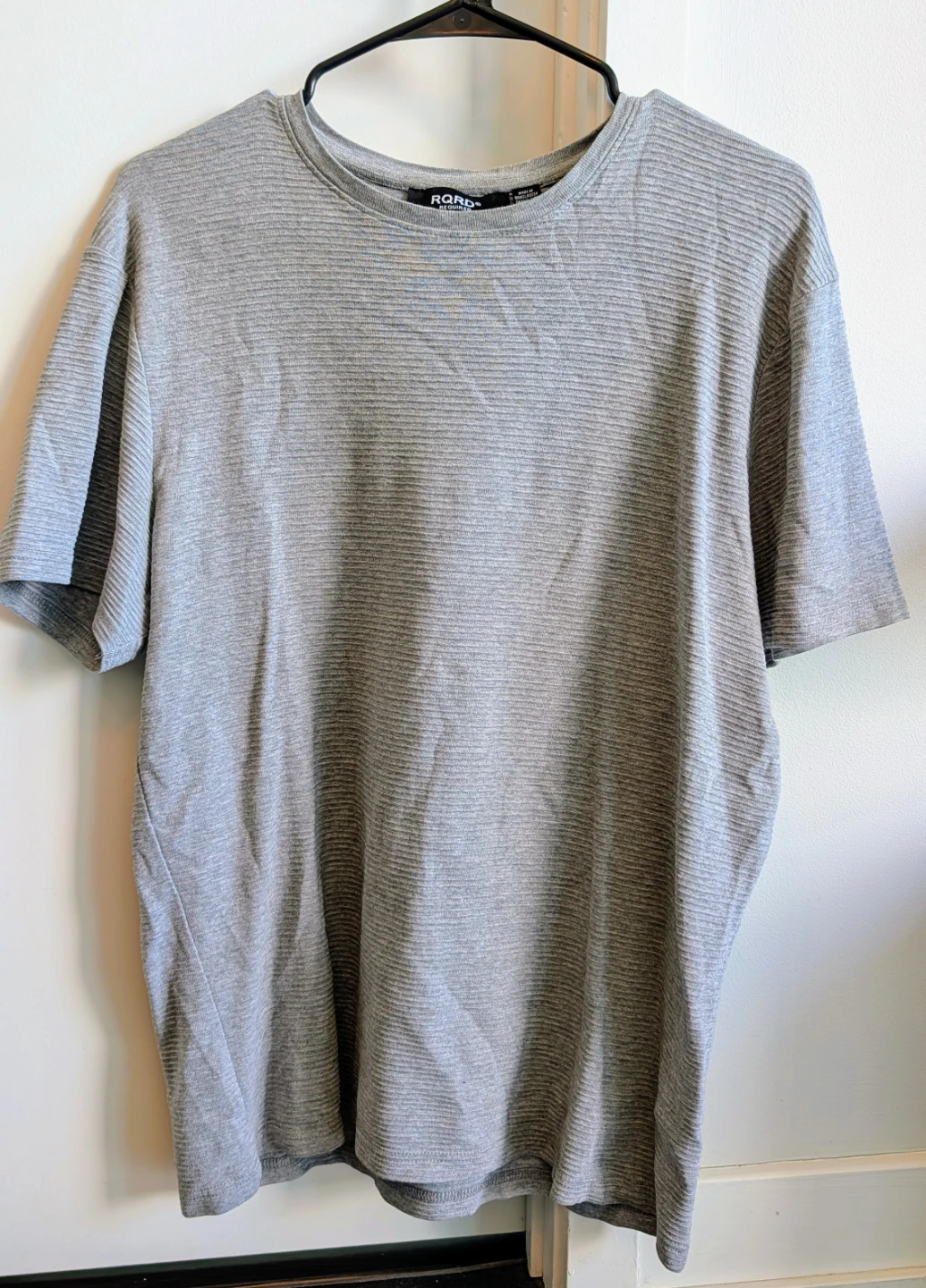 RQRD Men's Grey Striped T-Shirt