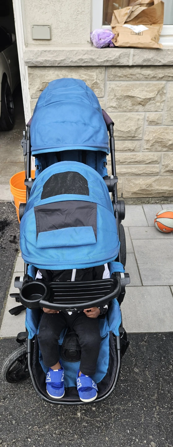 Baby Jogger City Select Double Stroller - Blue - photo 2