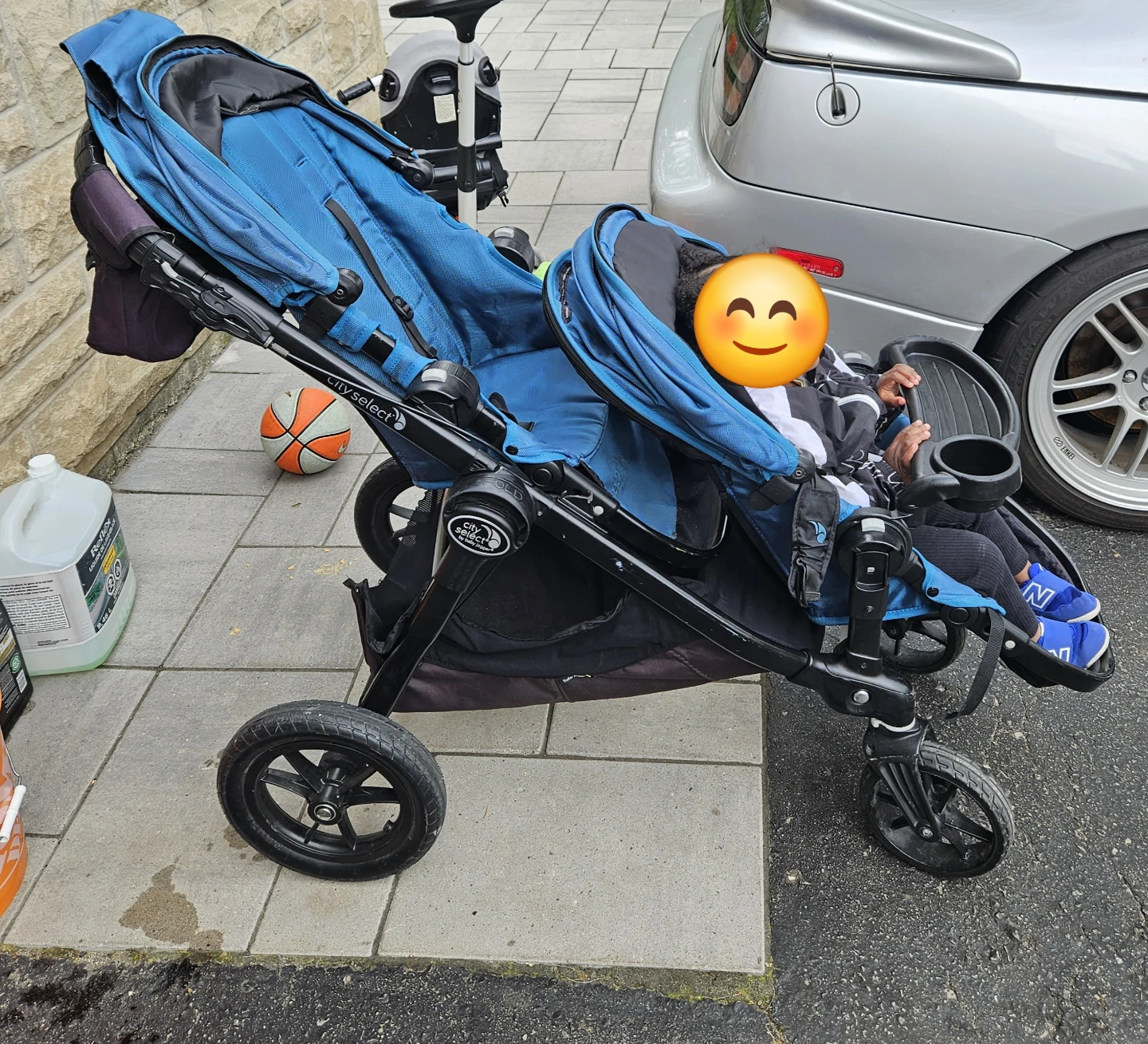 Baby Jogger City Select Double Stroller - Blue - photo 4