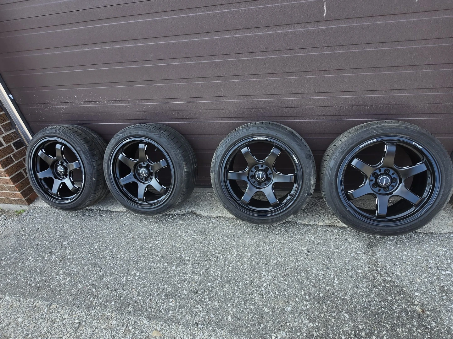 Set of 4 Super Speed RFO6RR Black Wheels - photo 2