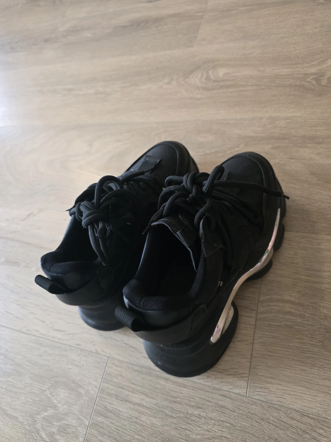 Black Chunky Sneakers