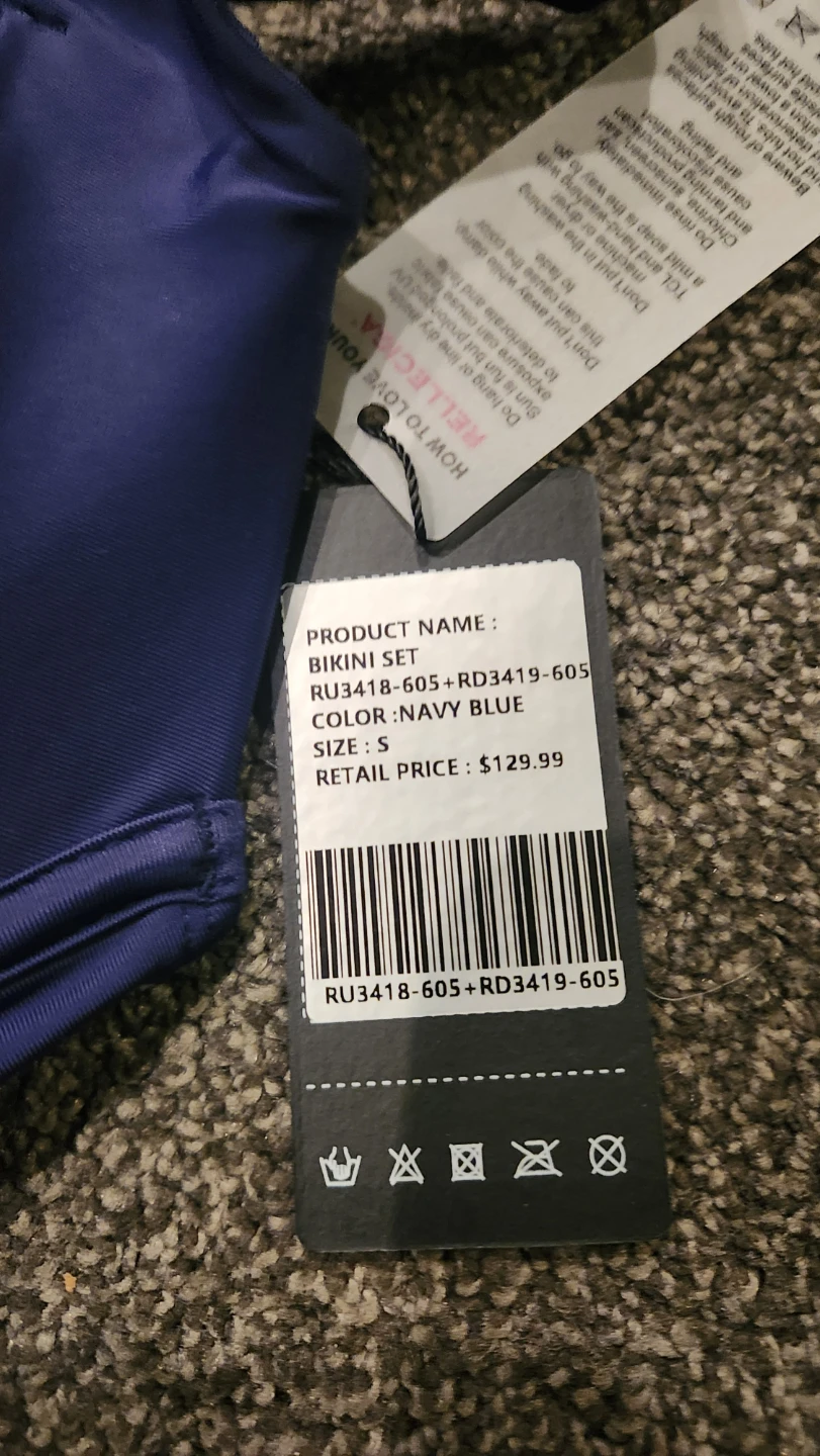 RELECIGA Navy Blue Bikini Set - Size S - photo 3