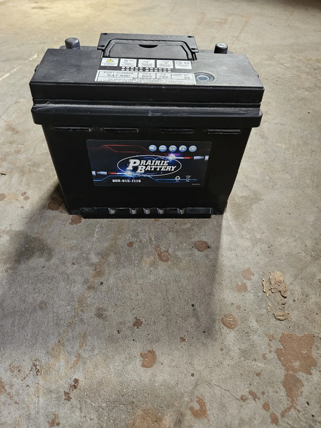 Prairie Battery S47-600 Car Battery group  47 - photo 3