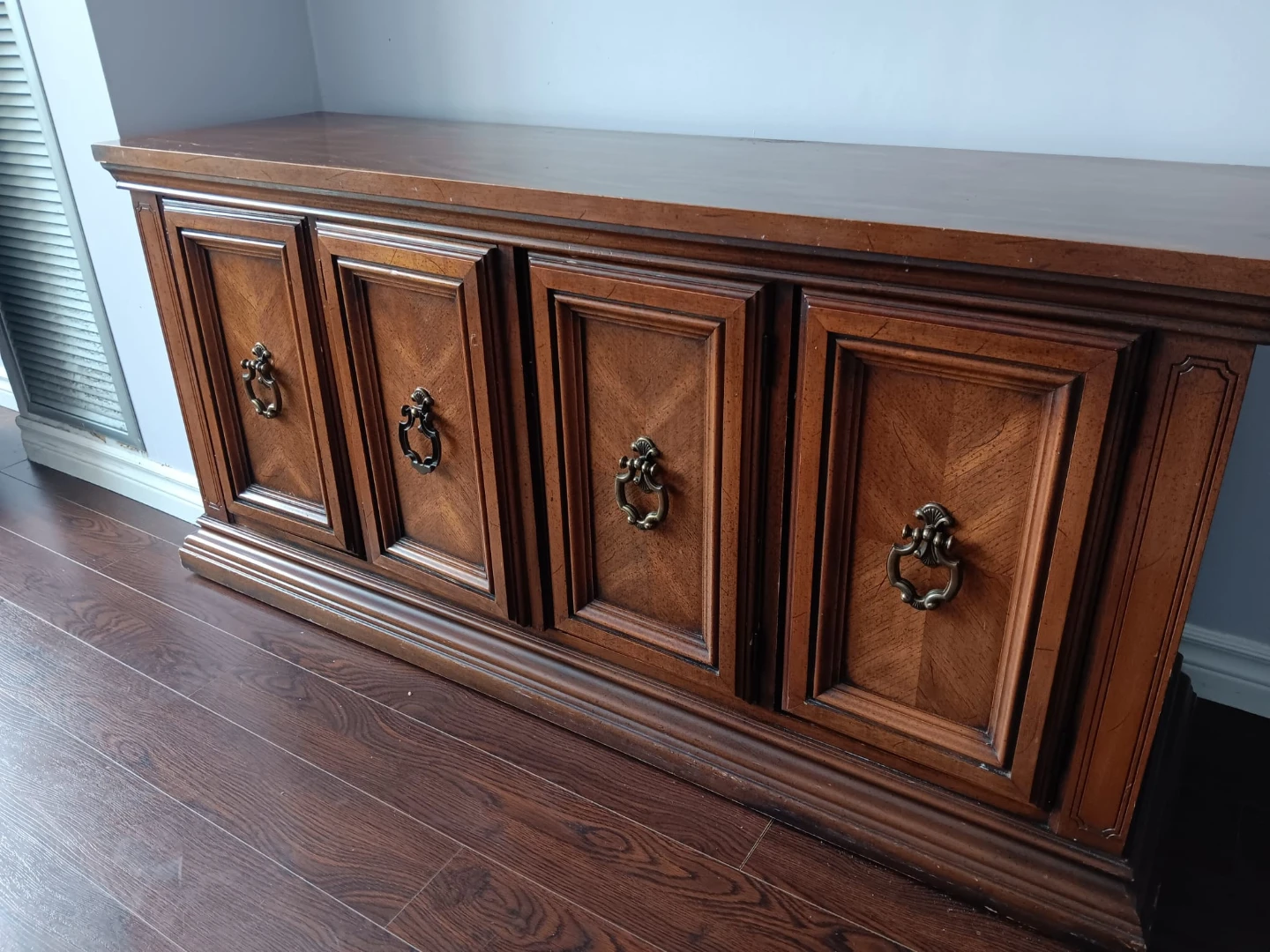 Vintage Wood Sideboard Cabinet