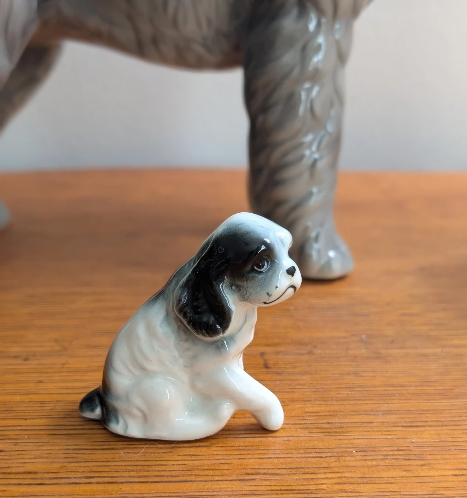Vintage Japan Cocker Spaniel Statue