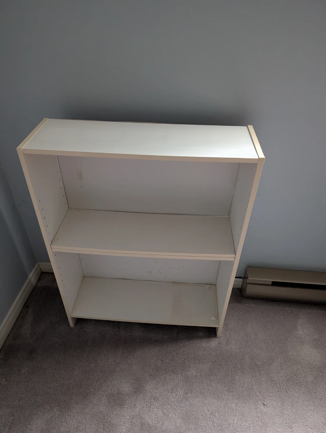 White 3-Shelf Bookcase - photo 2