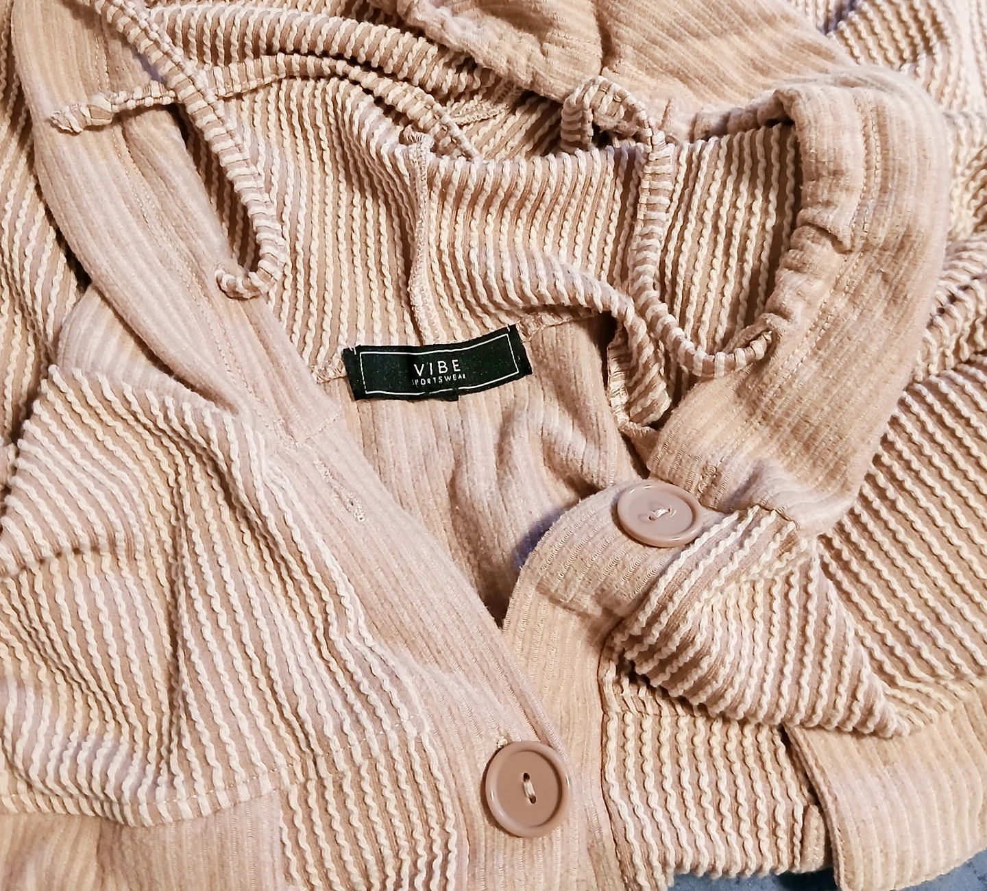Women Large Vibe Sportswear Hooded Button-Up Shirt - photo 2