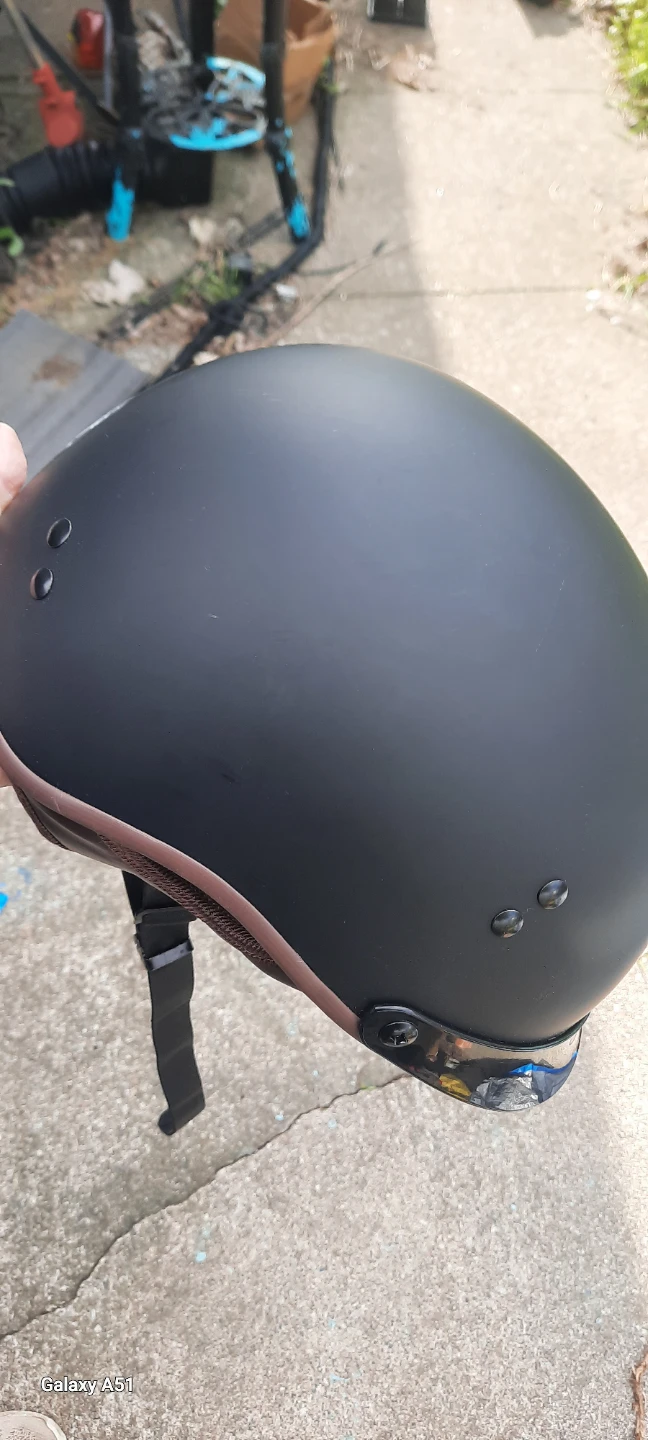 Matte Black DOT Certified Motorcycle Helmet - XL - photo 2