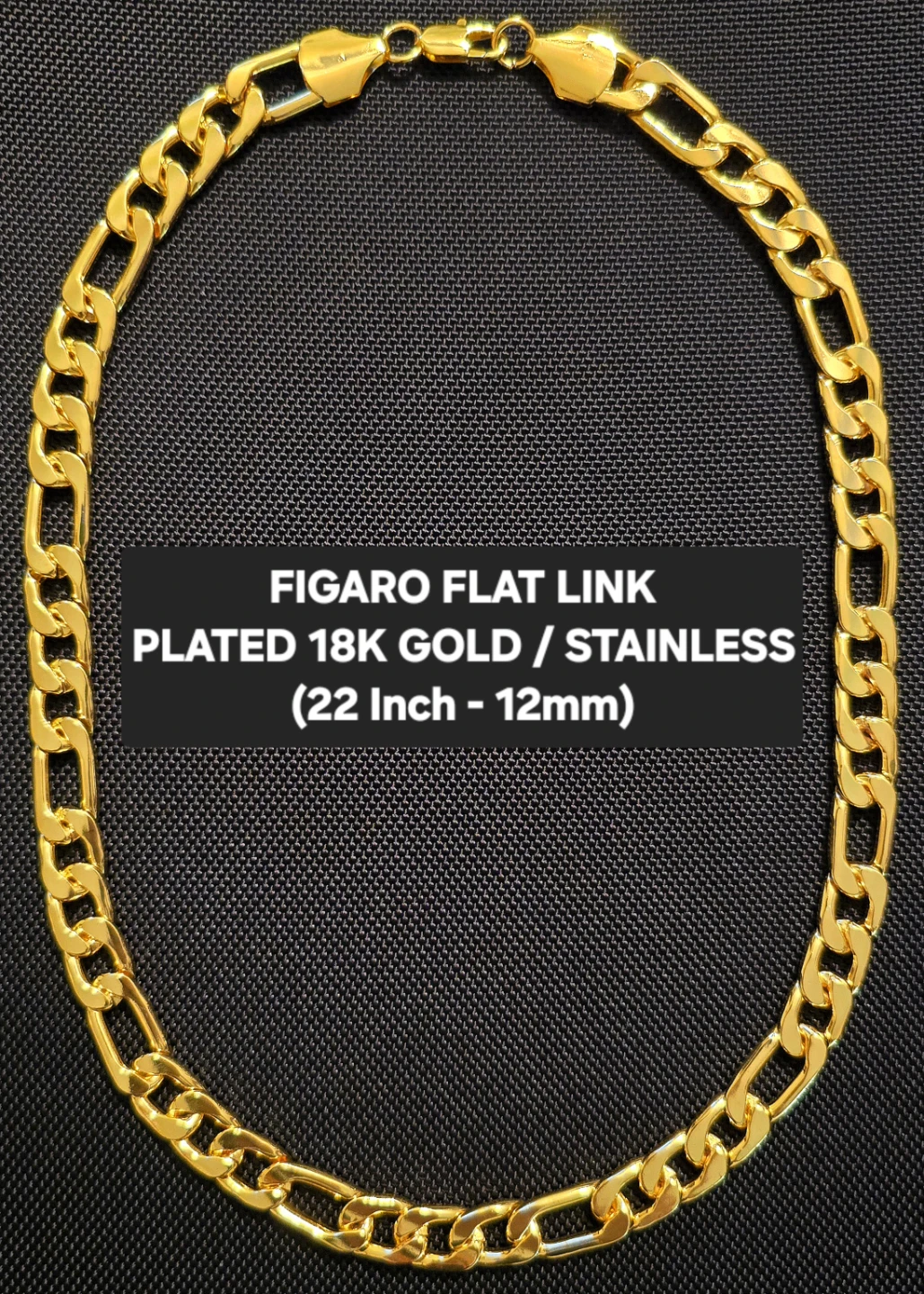 FIGARO FLAT LINK CHAIN