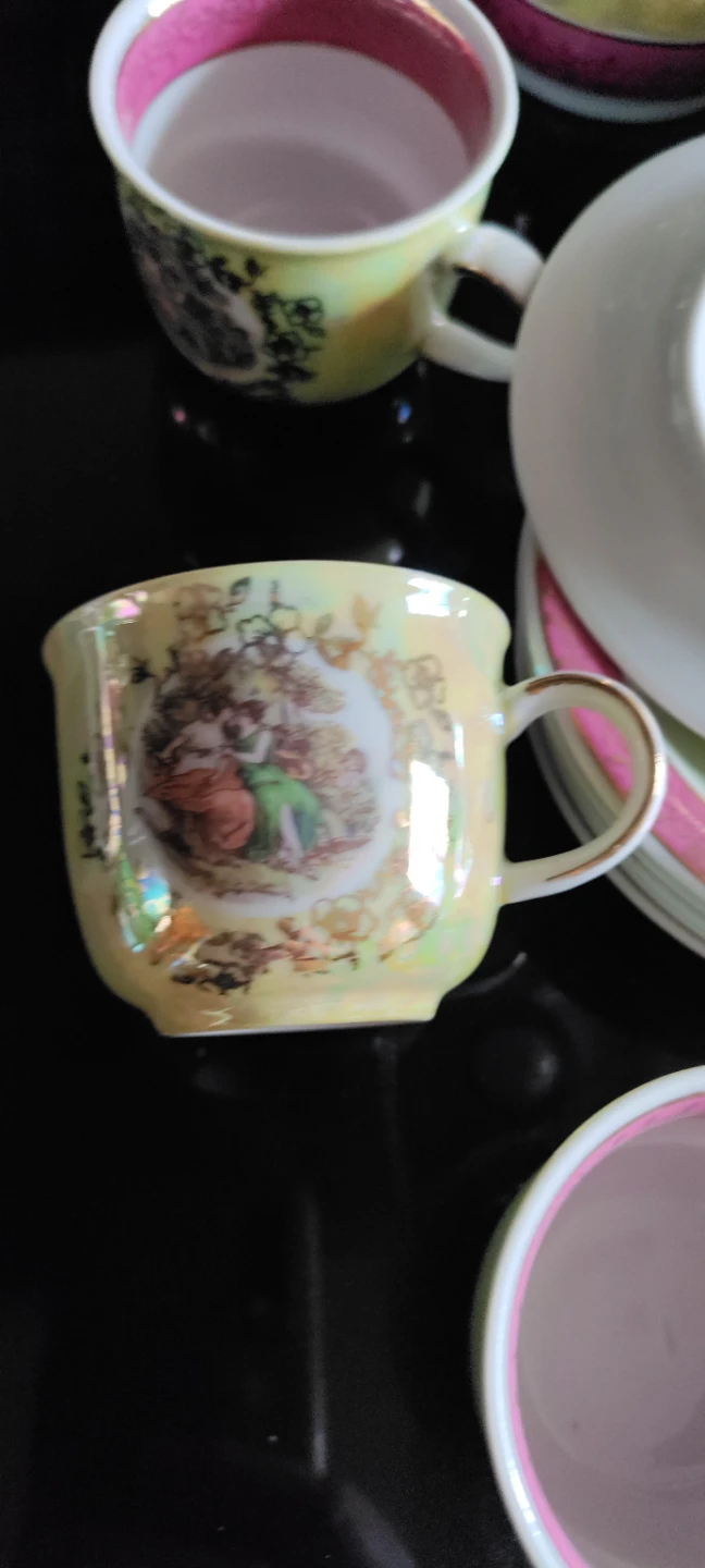 Tea Set - 6 Cups, Saucers, Teapot, Creamer, Sugar Bowl - photo 5