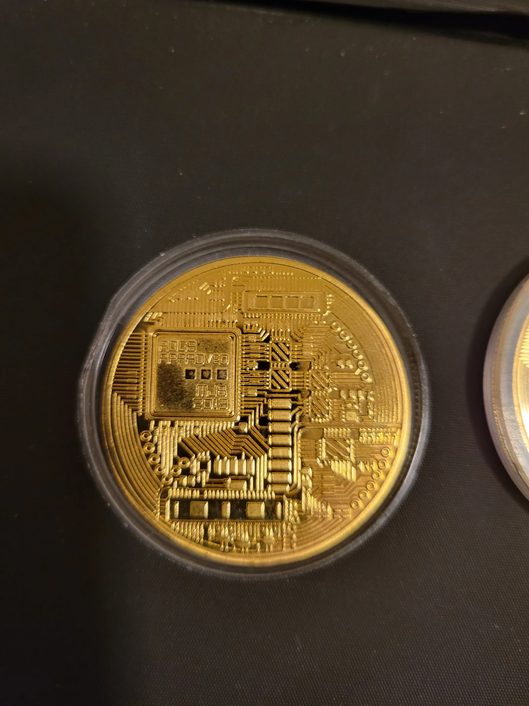 Bitcoin Metal Coin x3