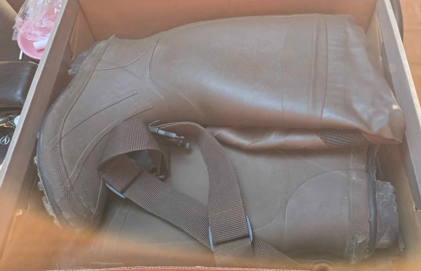 Rubber chest full leg and boot waders adult - photo 2