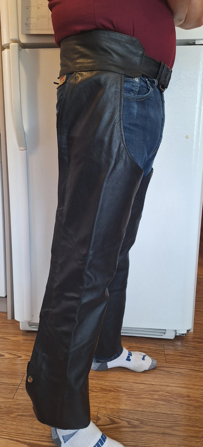 Ultimate Leather Motorcycle Chaps Size M - photo 2