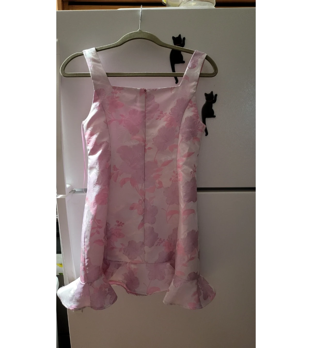 Jacquard floral pink purple. - photo 3